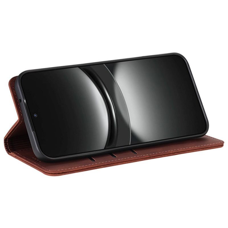 Lærdeksel Folio Deksel Oppo Reno 13 5g Mobildeksel Azns Med Lærimitasjon