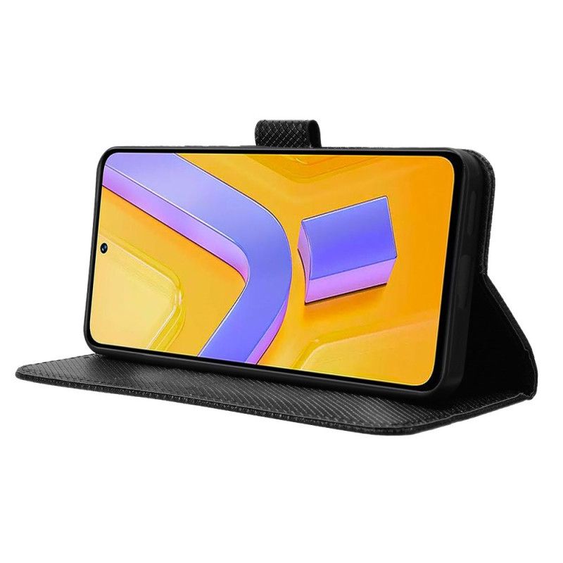 Lærdeksel Folio Deksel Vivo V40 Se 5g Mobildeksel Diamanttekstur