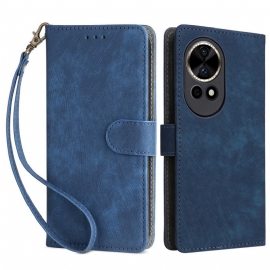 Folio Deksel Huawei Nova 13 Lommebok Med Rfid-effekt I Semsket Skinn Beskyttelse Deksel