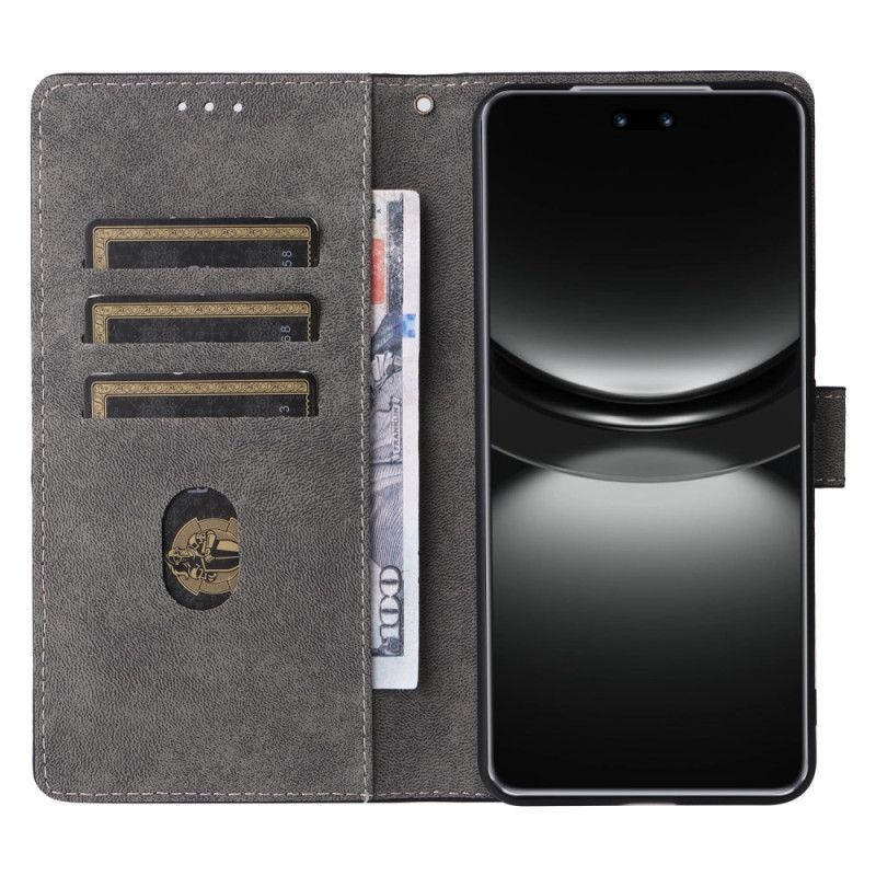 Folio Deksel Huawei Nova 13 Lommebok Med Rfid-effekt I Semsket Skinn Beskyttelse Deksel