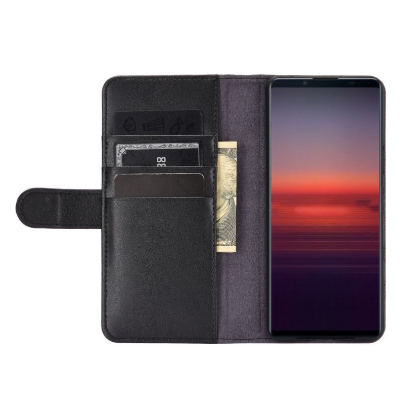 Lærdeksel Til Sony Xperia 5 II Premium Skinn