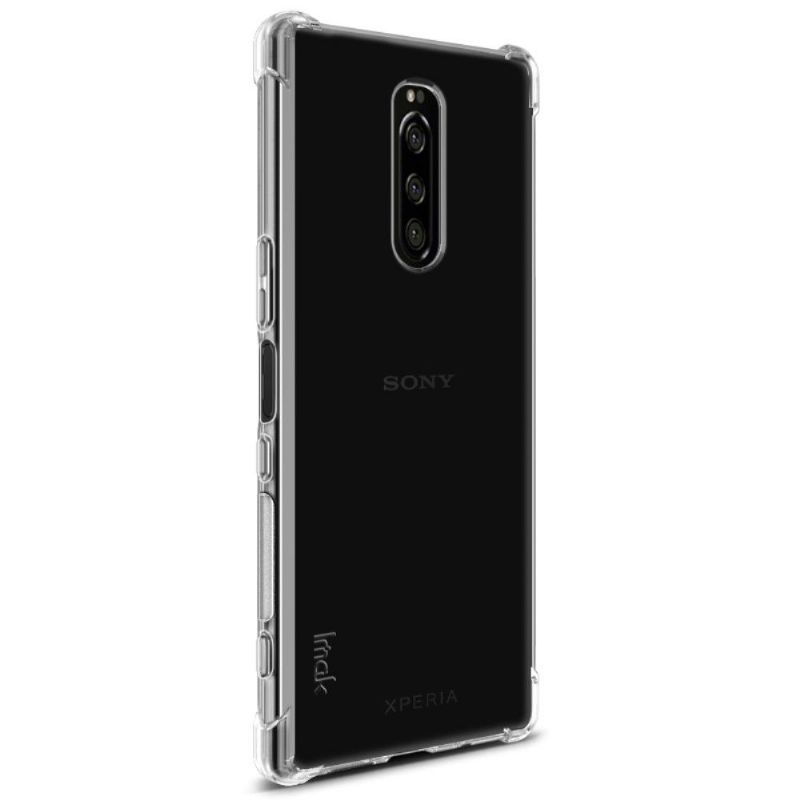 Deksel Til Sony Xperia 1 Gjennomsiktig + Beskyttende Film