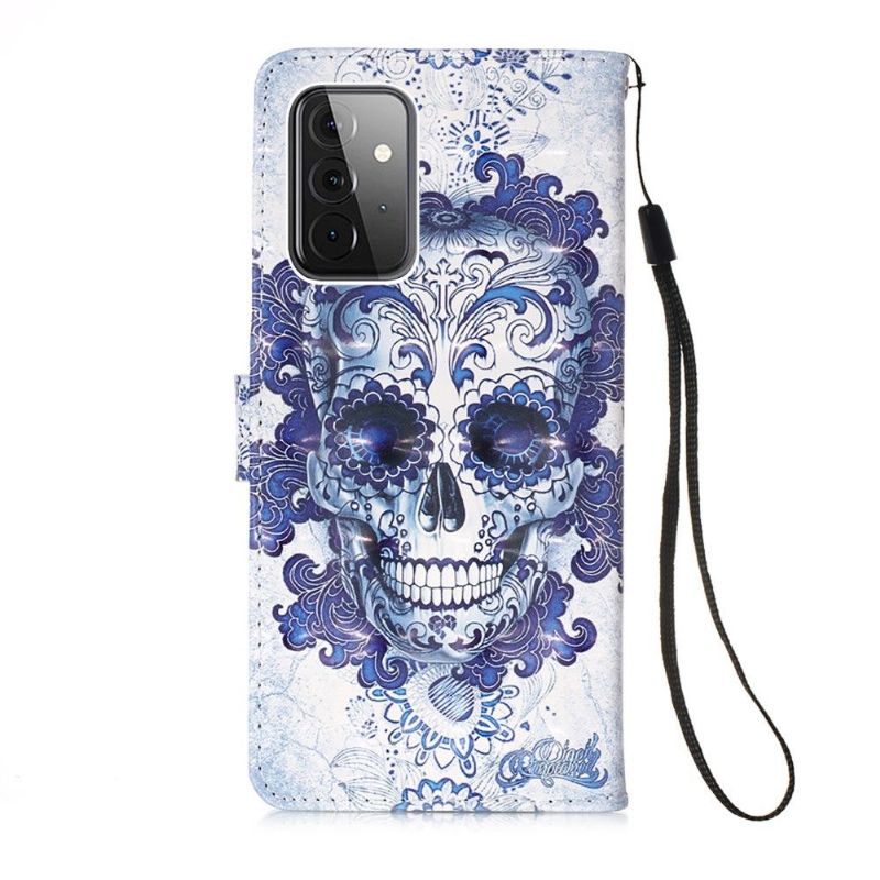 Folio Deksel Til Samsung Galaxy A72 4G / A72 5G Calavera-mønster