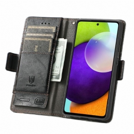 Lærdeksel Til Samsung Galaxy A72 4G / A72 5G Folio Deksel Flip Business