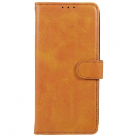 Folio Deksel Xiaomi 14 Pro Skinneffekt Med Stropp