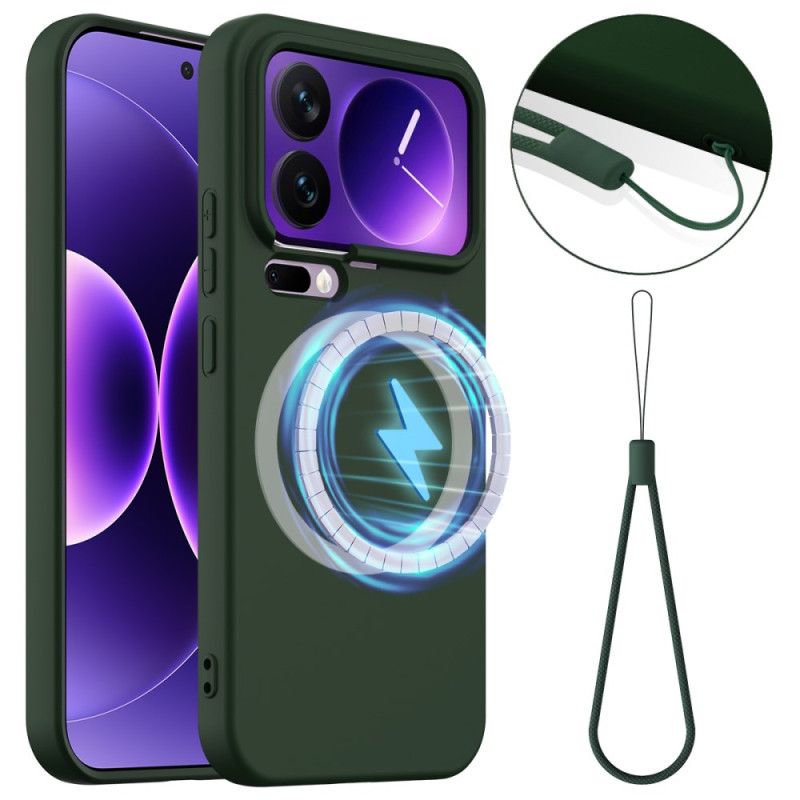 Deksel Til Xiaomi 17 Pro Max Magnetisk Silikon Og Snor