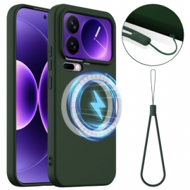 Deksel Til Xiaomi 17 Pro Max Magnetisk Silikon Og Snor