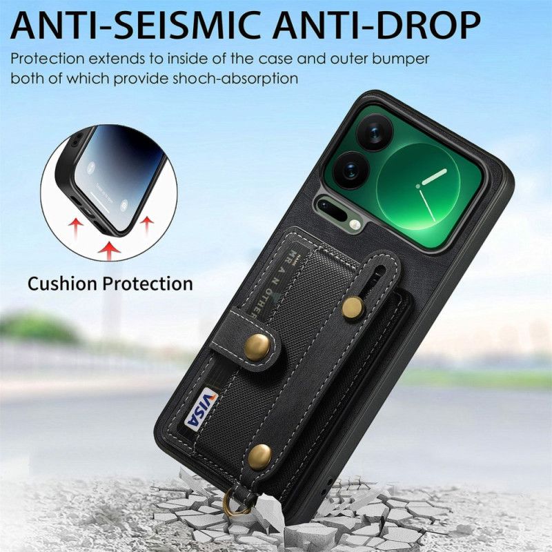 Deksel Xiaomi 17 Pro Max Kortholder Og Støtte Beskyttelse Deksel