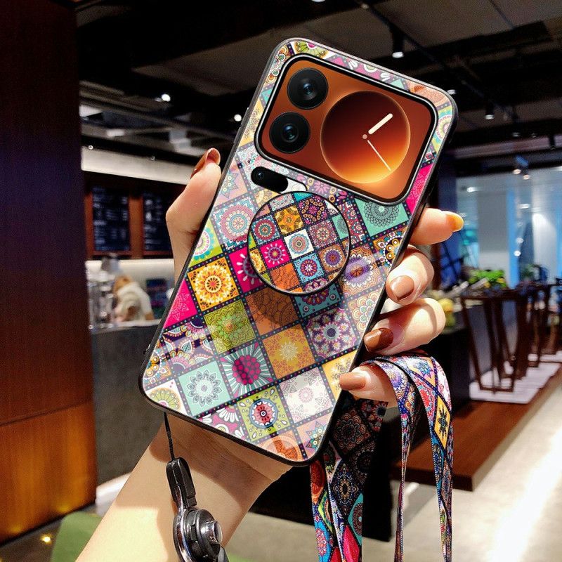 Deksel Xiaomi 17 Pro Max Patchwork-stativ Og Stropp