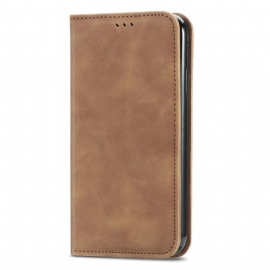 Folio Deksel Lær Xiaomi 17 Pro Max Semsket Skinneffekt