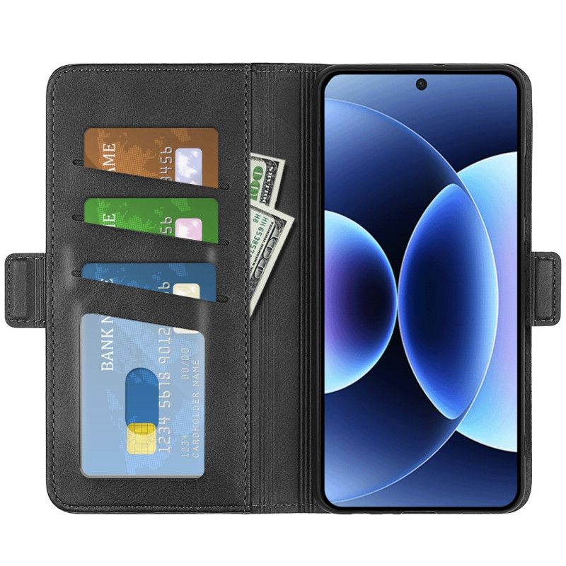 Folio Deksel Til Xiaomi 17 Pro Max Dobbel Lås