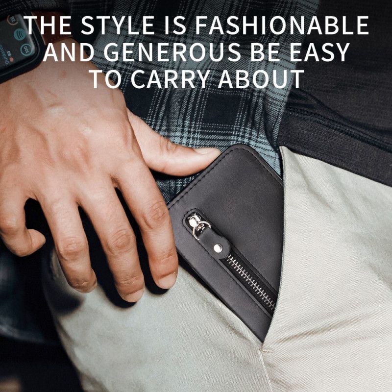 Folio Deksel Til Xiaomi 17 Pro Max Lomme Med Glidelås