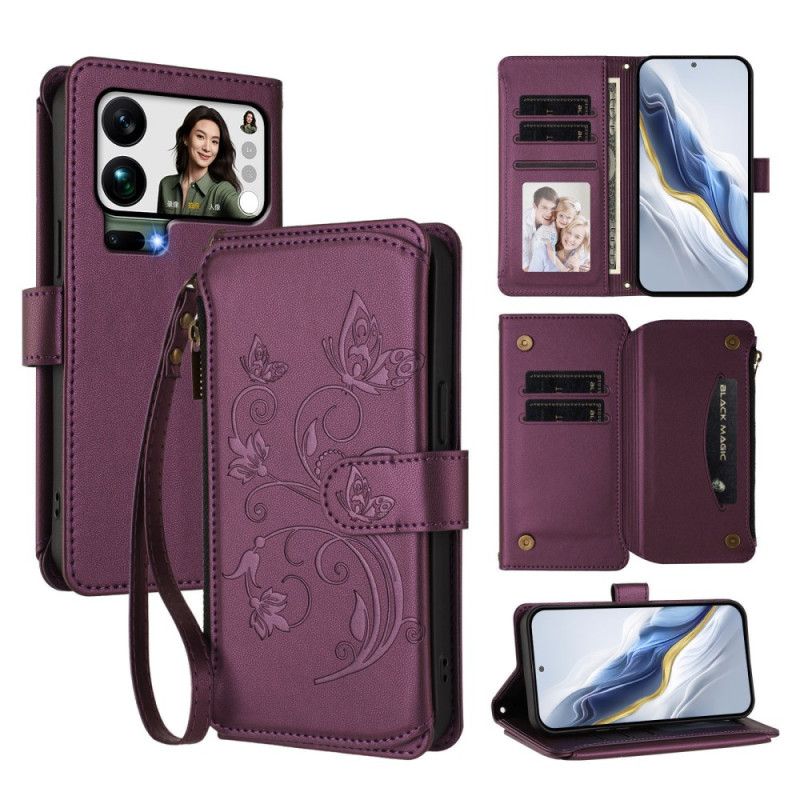 Folio Deksel Xiaomi 17 Pro Max Blomsterlommebok Beskyttelse Deksel