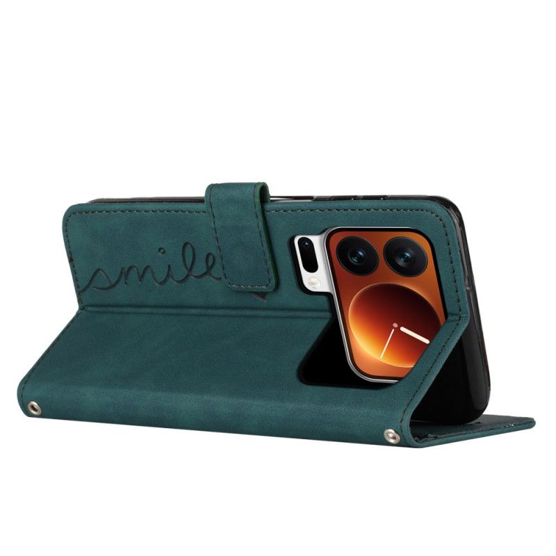 Folio Deksel Xiaomi 17 Pro Max Hjertesmil Beskyttelse Deksel