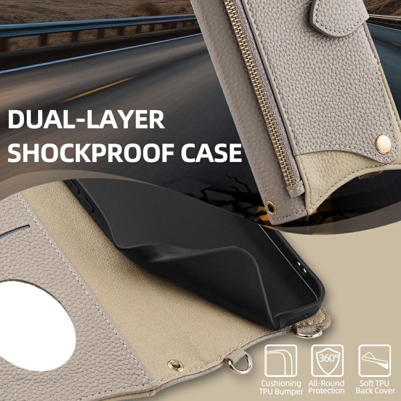 Folio Deksel Xiaomi 17 Pro Max Skulderstropp Med Kjede