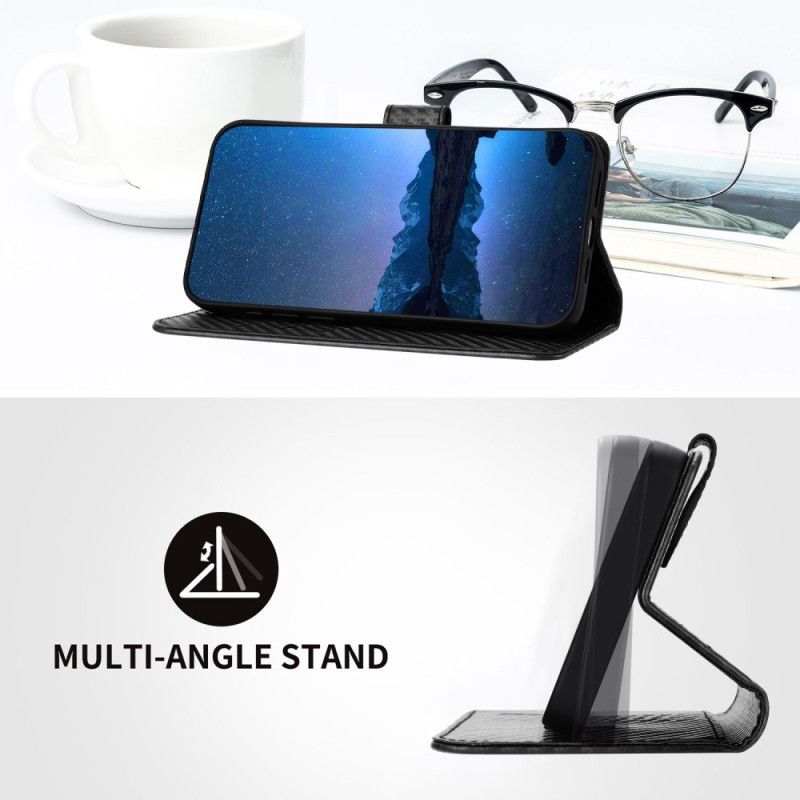 Folio Deksel Xiaomi 17 Pro Max Snor I Karbonfiber Beskyttelse Deksel