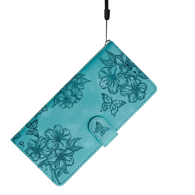 Folio Deksel Xiaomi 17 Pro Max Sommerfugl- Og Blomstermønster Beskyttelse Deksel