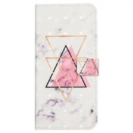 Folio Deksel Xiaomi 17 Pro Max Trekantet Marmor