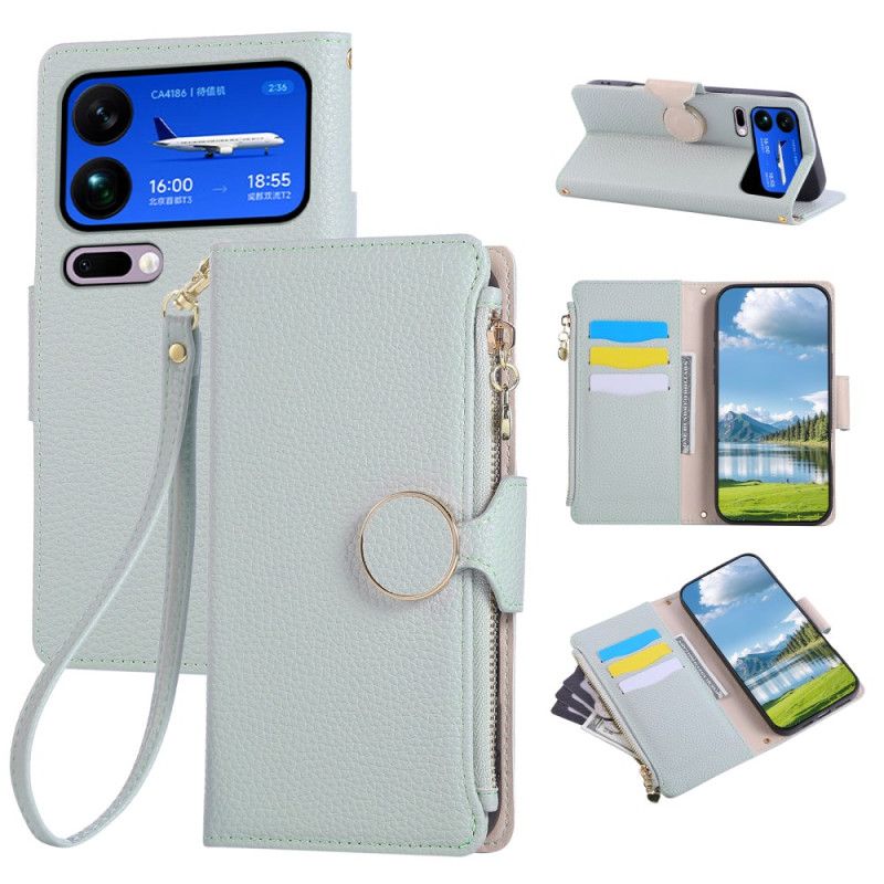 Folio Deksel Xiaomi 17 Pro Max Vintage Glidelåslommebok Beskyttelse Deksel