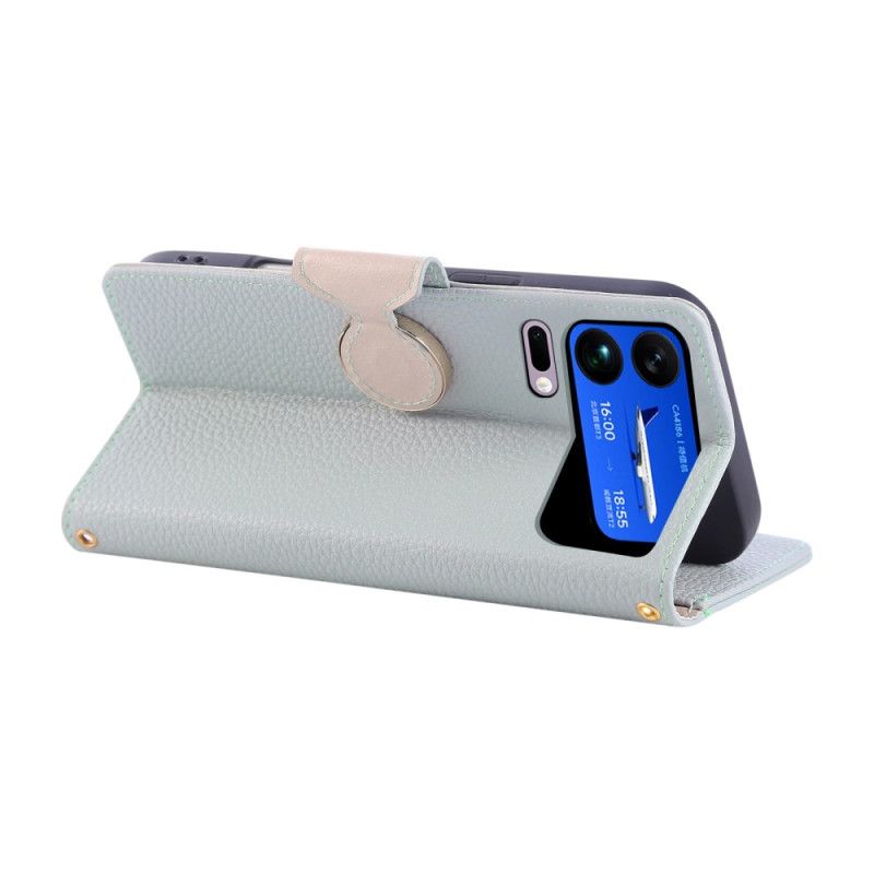 Folio Deksel Xiaomi 17 Pro Max Vintage Glidelåslommebok Beskyttelse Deksel