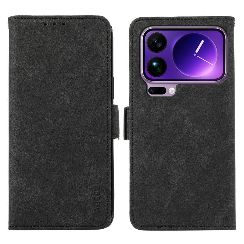 Lærdeksel Folio Deksel Xiaomi 17 Pro Max Abeel Semsket Skinneffekt