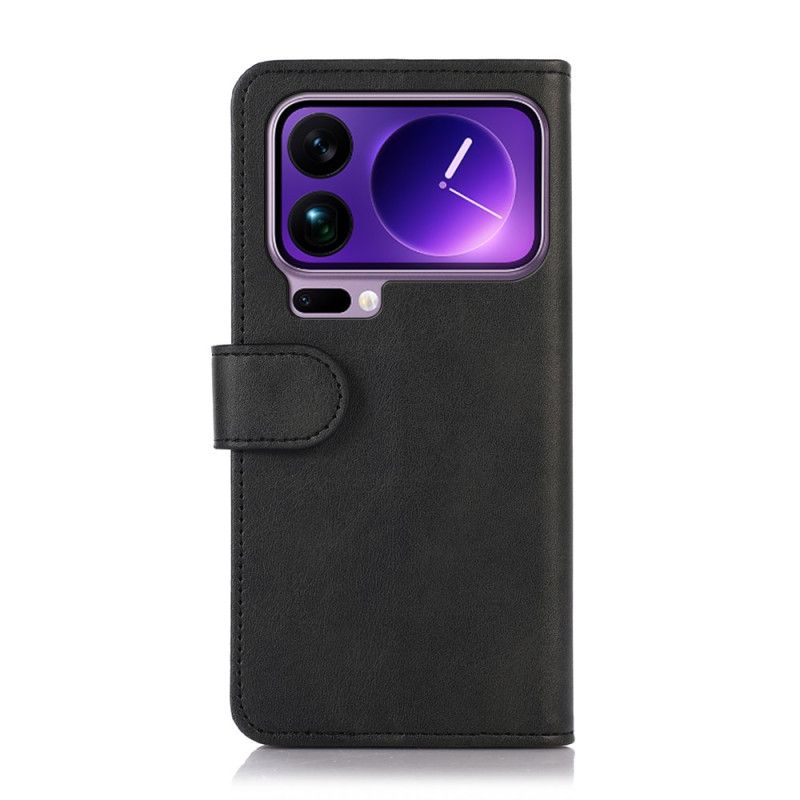 Lærdeksel Folio Deksel Xiaomi 17 Pro Max Klassisk Skinneffekt