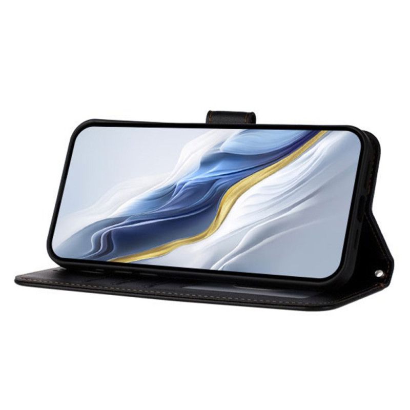 Lærdeksel Folio Deksel Xiaomi 17 Pro Max Mobildeksel Ensfarget Læreffekt