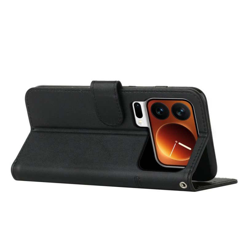 Lærdeksel Folio Deksel Xiaomi 17 Pro Max Mobildeksel Forretningsstil