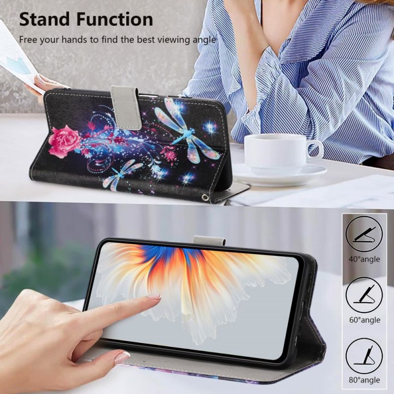 Lærdeksel Folio Deksel Xiaomi 17 Pro Max Mobildeksel Øyenstikkermønster