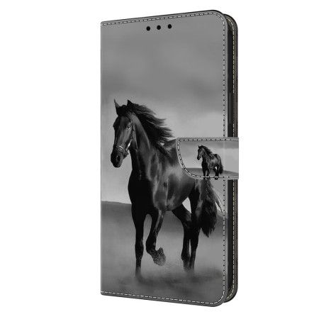 Folio Deksel Poco C65 Svart Hest