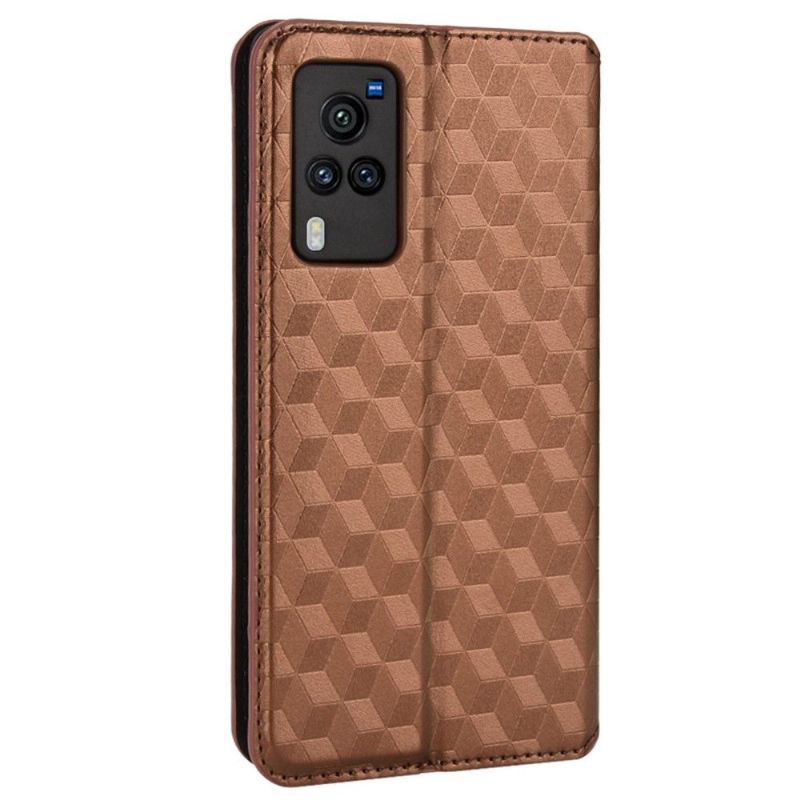 Lærdeksel Til Vivo X60 Pro Folio Deksel Designgeometri