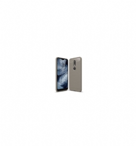 Deksel Til Nokia 7.1 Karbonbørstet Gel