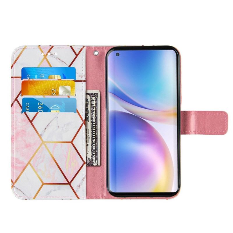 Folio Deksel Til OnePlus 9 Pro Elegant Geometri