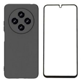 Deksel Poco C75 Matt Silikon Med Skjermbeskytter I Herdet Glass Wanlonfeng Beskyttelse Deksel