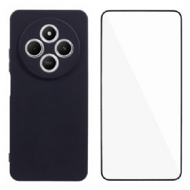 Deksel Poco C75 Mobildeksel Silikon Med Skjermbeskytter I Herdet Glass