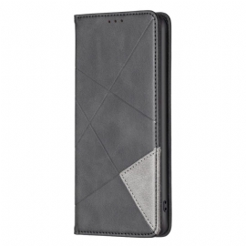 Folio Deksel Lær Poco C75 Mobildeksel Geometrisk Binfen-farge