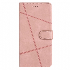 Folio Deksel Poco C75 Linjer Semsket Skinneffekt