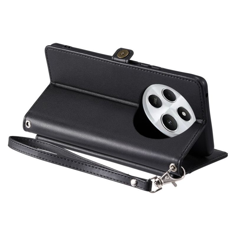 Folio Deksel Poco C75 Lomme Foran Med Stropp