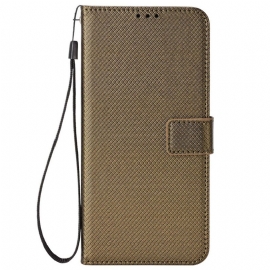 Folio Deksel Poco C75 Prikker Med Stropp