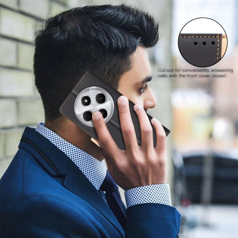 Folio Deksel Poco C75 Tofarget Binfen-farge Beskyttelse Deksel