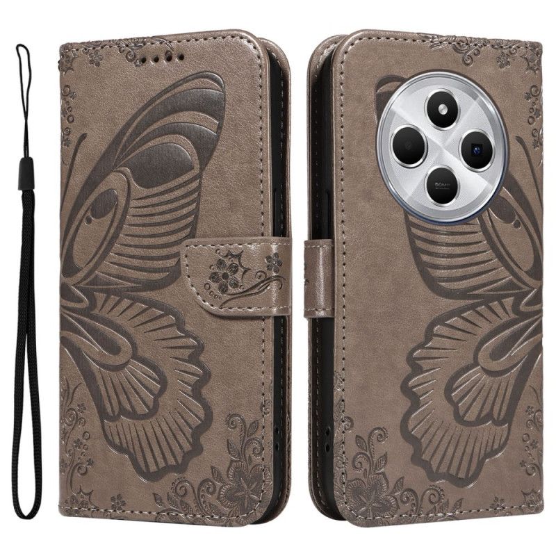 Folio Deksel Til Poco C75 Grafisk Sommerfugl