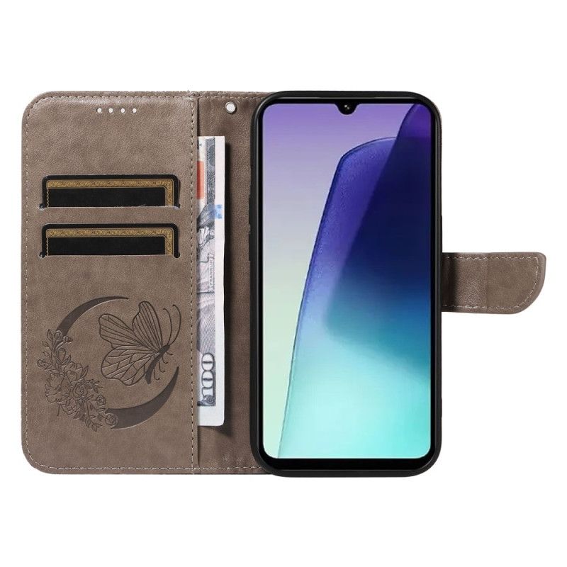 Folio Deksel Til Poco C75 Grafisk Sommerfugl