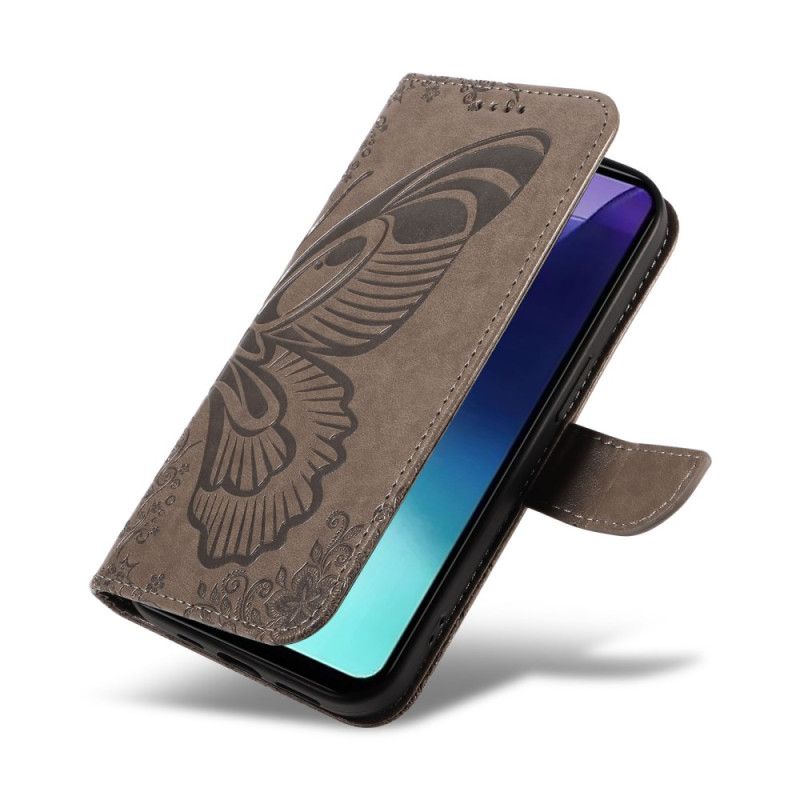 Folio Deksel Til Poco C75 Grafisk Sommerfugl