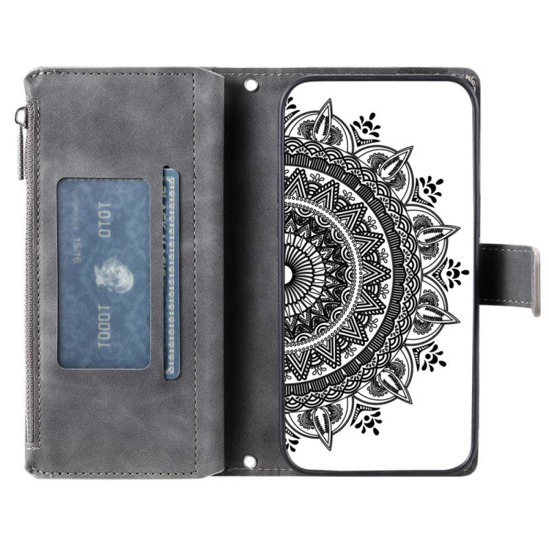 Folio Deksel Til Poco C75 Mandala Semsket Skinneffekt