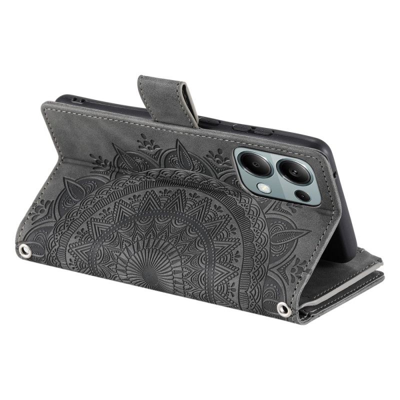 Folio Deksel Til Poco C75 Mandala Semsket Skinneffekt