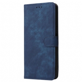 Folio Deksel Til Poco C75 Rfid-blokkering I Semsket Skinneffekt Med Stropp