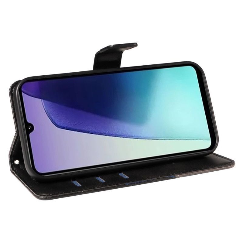 Folio Deksel Til Poco C75 Tofargede Striper