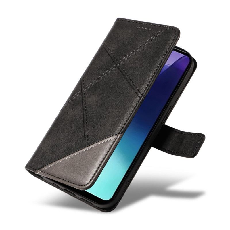 Folio Deksel Til Poco C75 Tofargede Striper