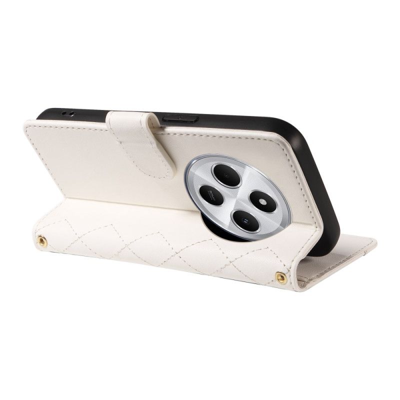 Folio Deksel Til Poco C75 Vattert Med Skulderstropp Og Armbånd