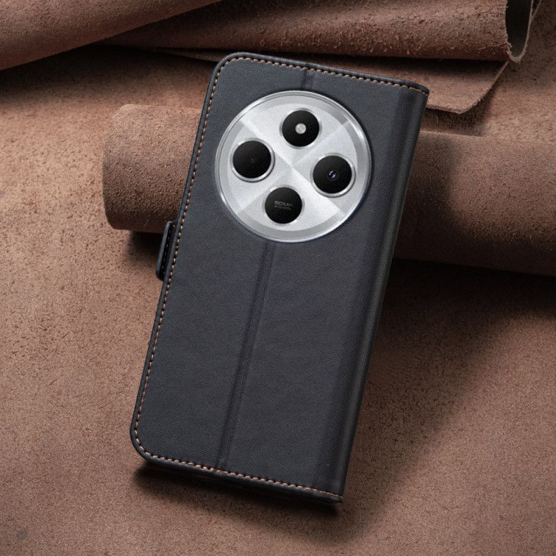 Lærdeksel Folio Deksel Poco C75 Mobildeksel Binfen-farge